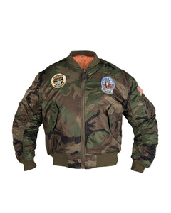 Woodland MA1® Kids Flight Jacket with Patches
