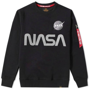 Alpha Industries NASA Reflective Sweater, Black
